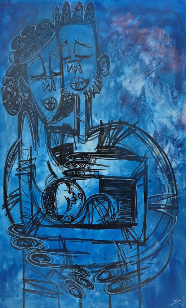 Love in Blue 30" x 48"