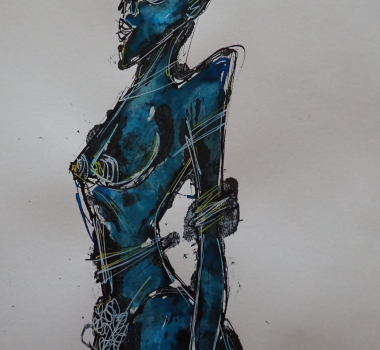 Blue Solitude 12″ x 18″